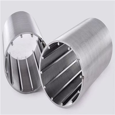 Roostevabast terasest traadiga mähitud kaevuekraaniga toru